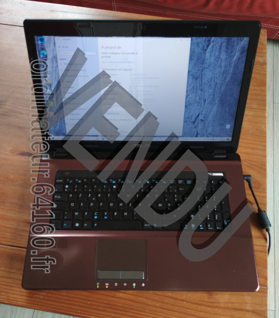 Ordinateur portable occasion reconditionné ASUS x73sv-ty360v Intel Core i7 GeForce GT 540M Windows 10