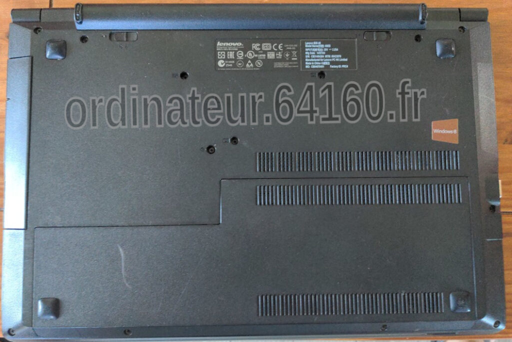 Ordinateur PC portable occasion reconditionné Lenovo Essential B50-30 Intel N2840 Dual-Core 2.16 GHz 4Go RAM SSD 240Go Windows 10 64bits