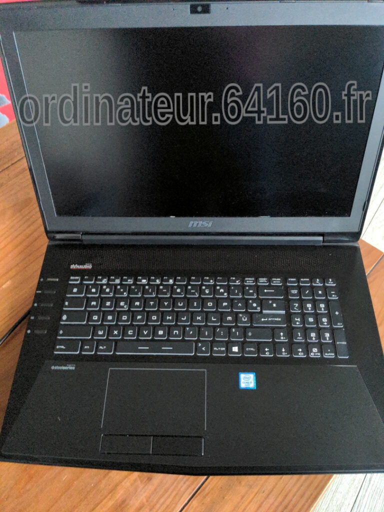 Ordinateur PC portable GAMER occasion reconditionné Dominator MSI GT72S 6QE Intel® Core™ i7-6820HQ 2.70Ghz GeForce® GTX 980M GDDR5 8G.VRAM